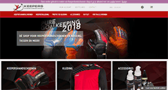 Desktop Screenshot of keepershandschoenen-shop.nl